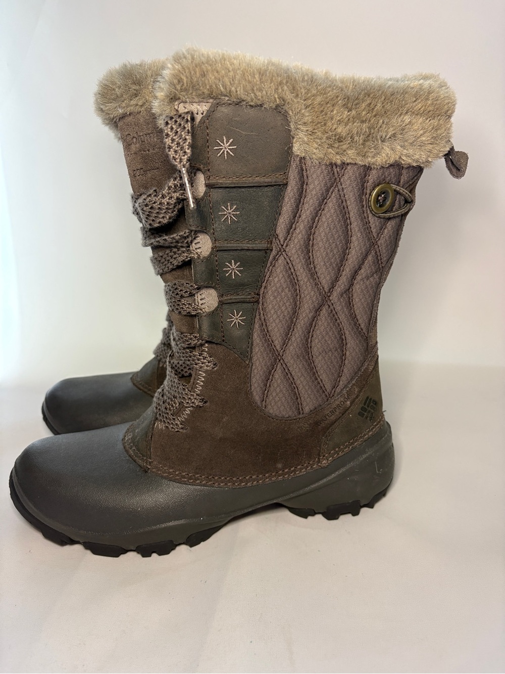 Columbia Sierra Summette Women's Winter Boots Size 7.5 - Brown Waterproof NWOB - Picture 4 of 9